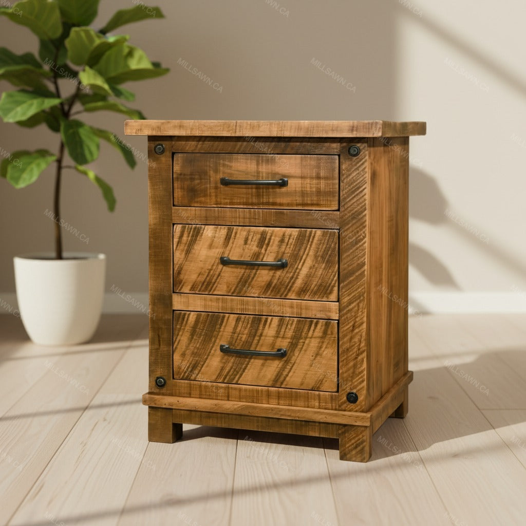 Alpine Solid Wood Nightstand