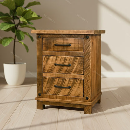 Alpine Solid Wood Nightstand