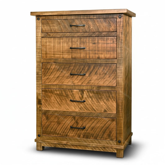 Commode Adirondack en bois massif | Commode haute