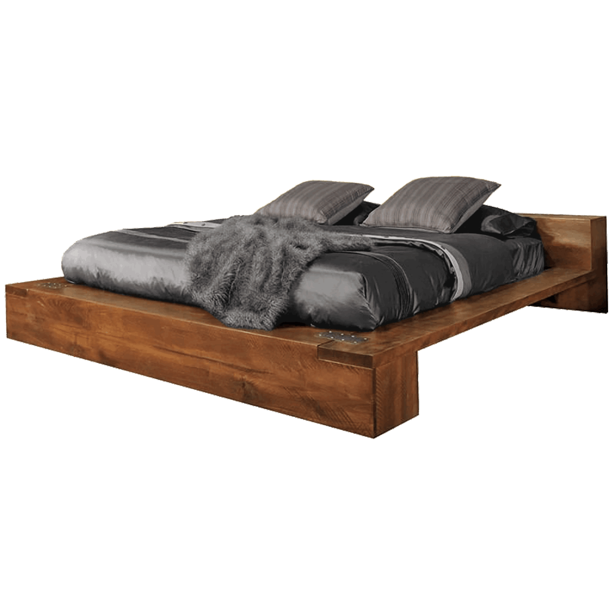 Arthur Philippe Solid Wood Bed