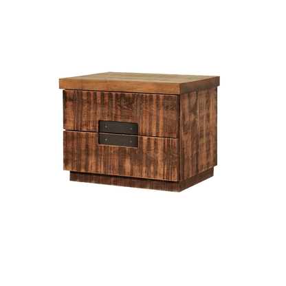 Arthur Philippe Solid Wood 2 Drawer Nightstand