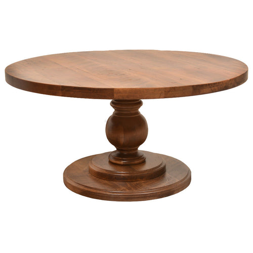 Arta Solid Wood Top Round Dining Table