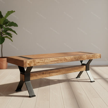 Arthur Philippe Solid Wood Bench