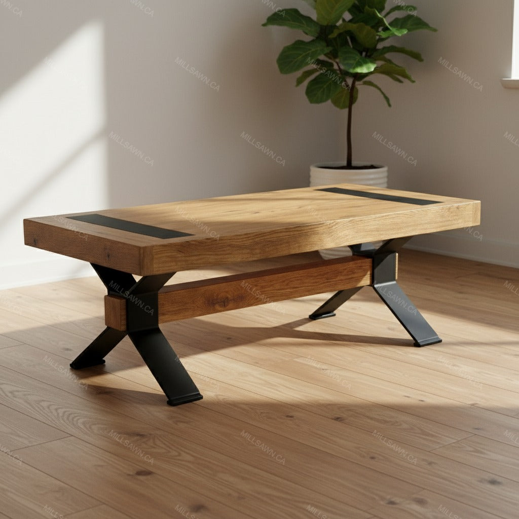 Table basse en bois massif Arthur Philippe