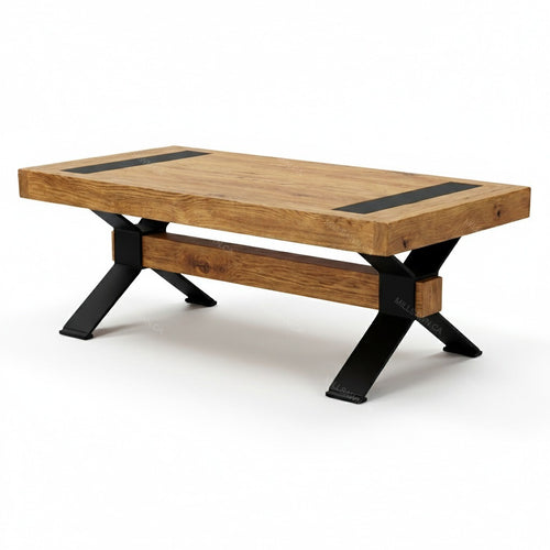 Table basse en bois massif Arthur Philippe