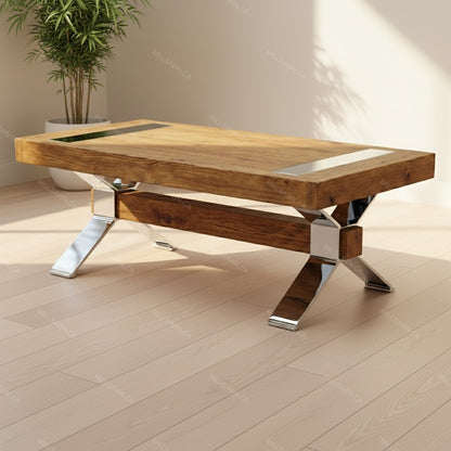 Table basse en bois massif Arthur Philippe