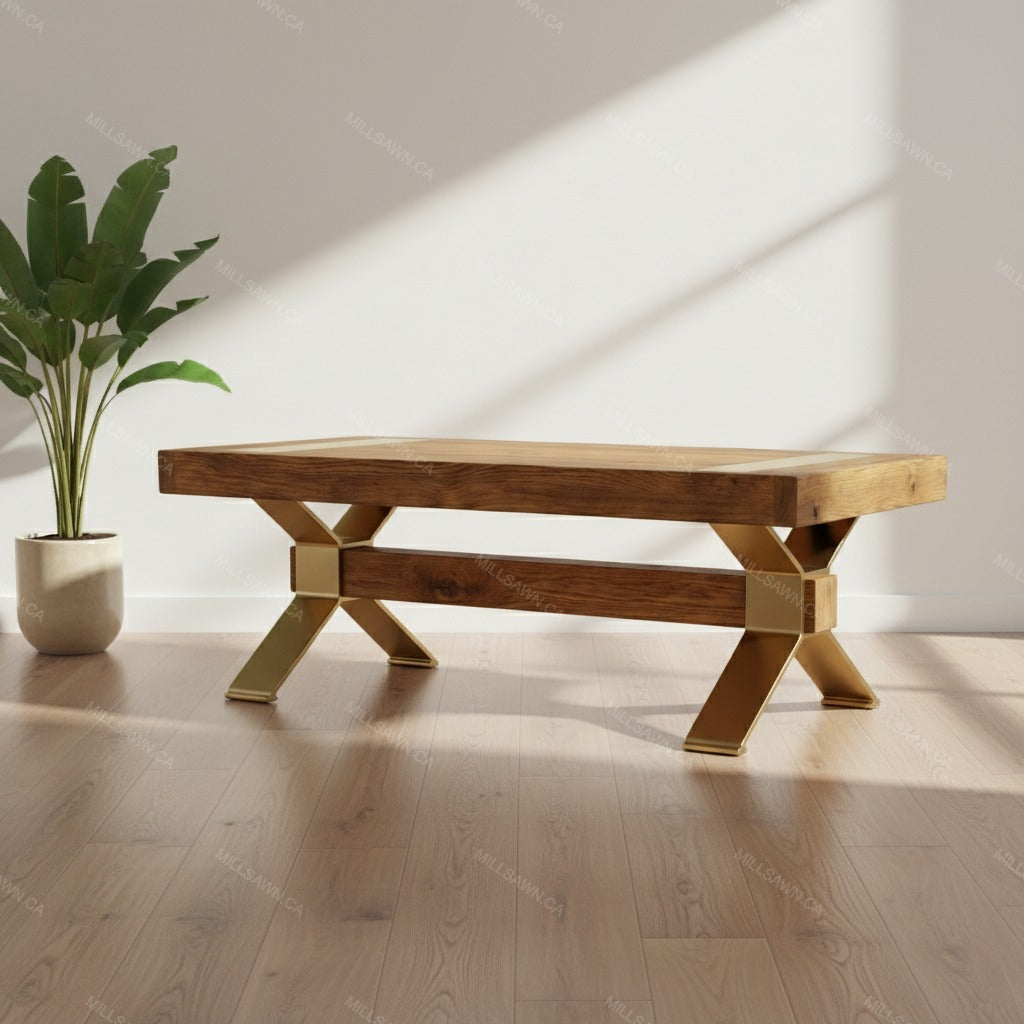 Table basse en bois massif Arthur Philippe