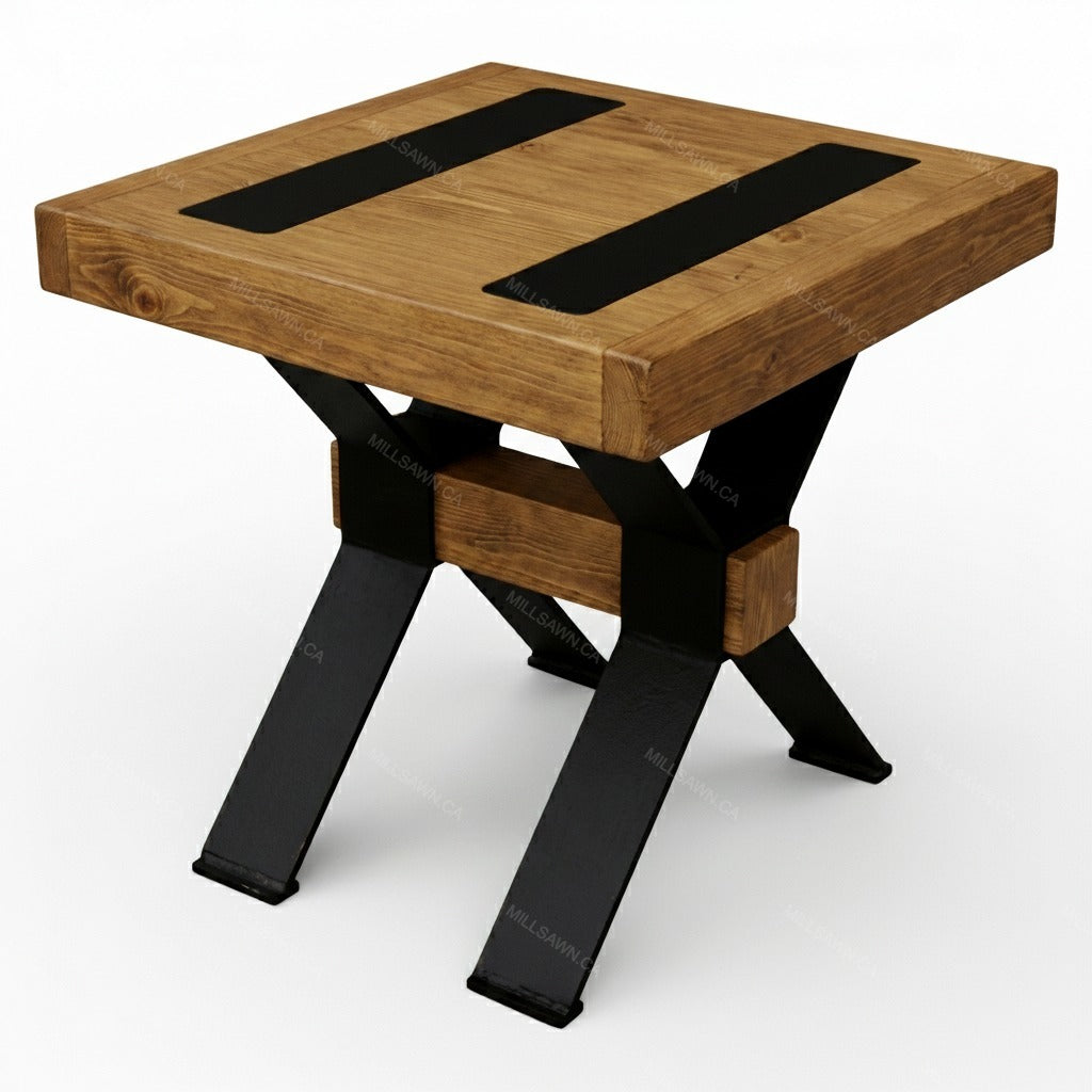Table d'appoint en bois massif Arthur Philippe