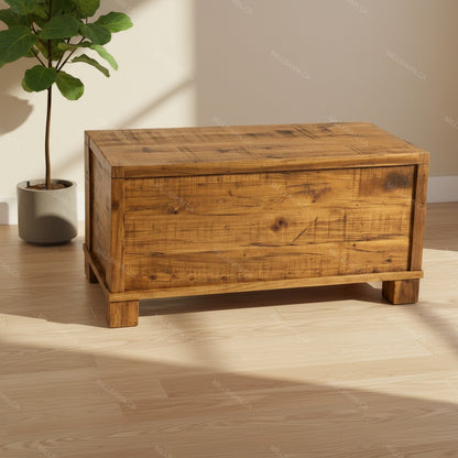 Aspen Solid Wood Blanket Box