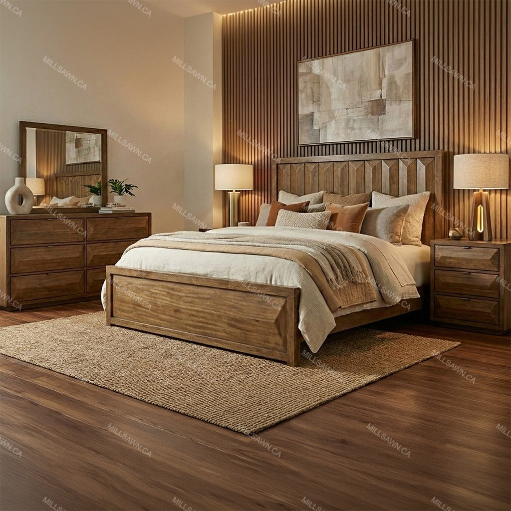 Avra Solid Wood Bed