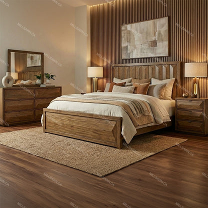 Avra Solid Wood Bed
