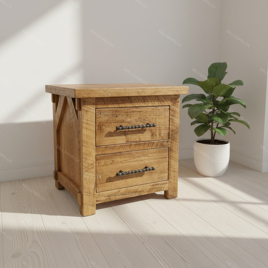 Barnwood Solid Wood Nightstand