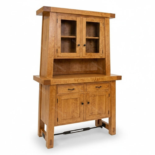Benchmark Solid Wood Sideboard With Hutch