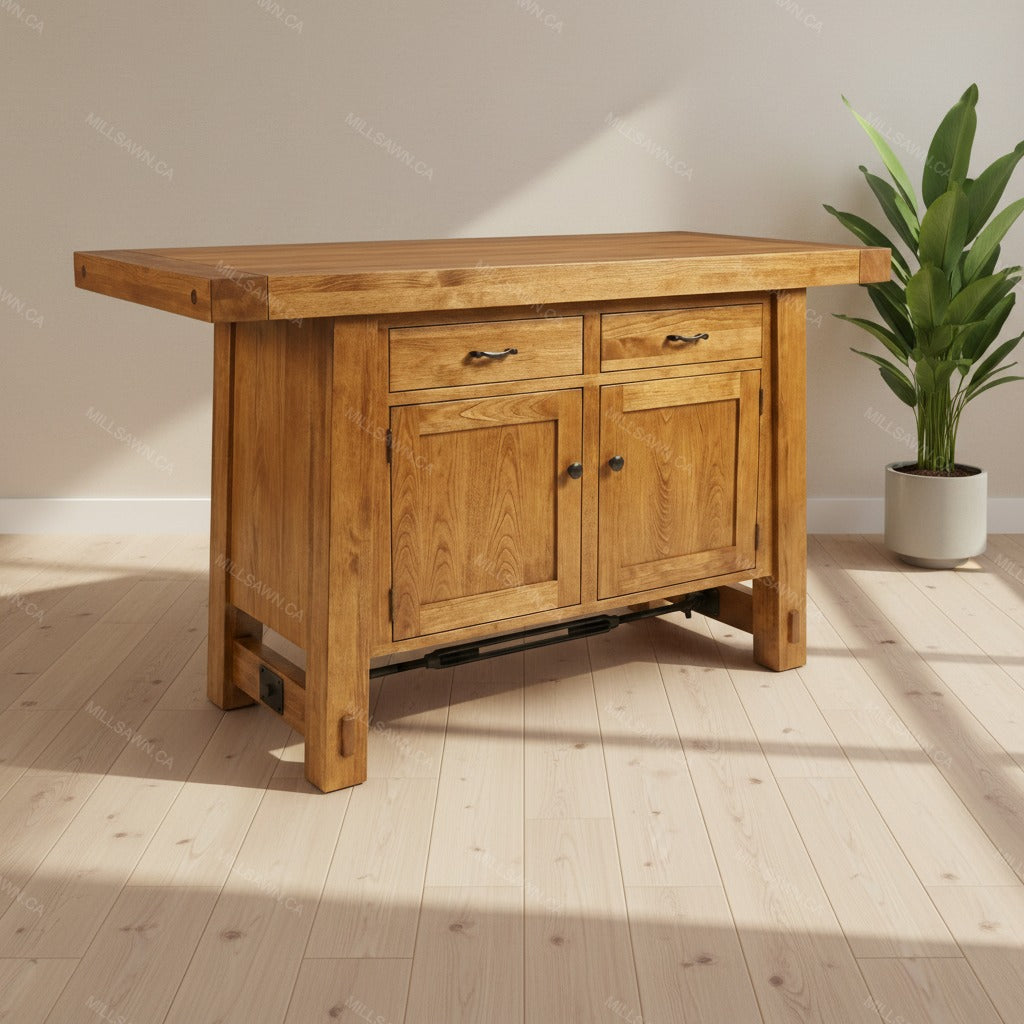 Benchmark Solid Wood Sideboard With Turnbuckle
