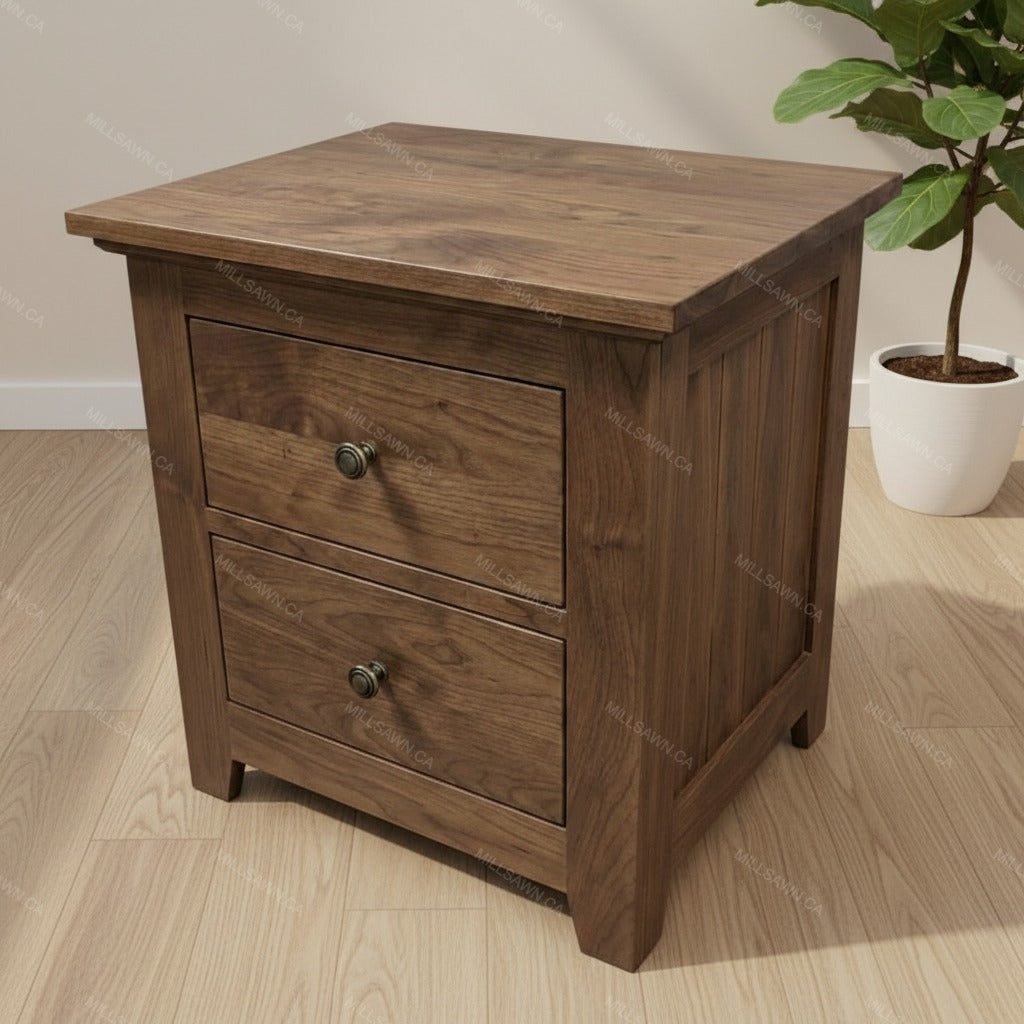 Benchmark Solid Wood Nightstand