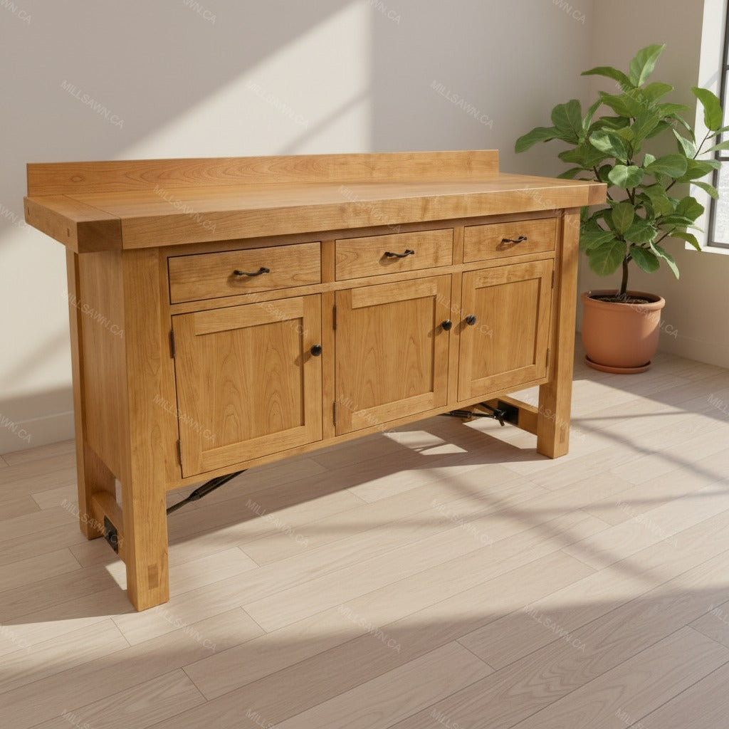 Benchmark Solid Wood Sideboard With Turnbuckle