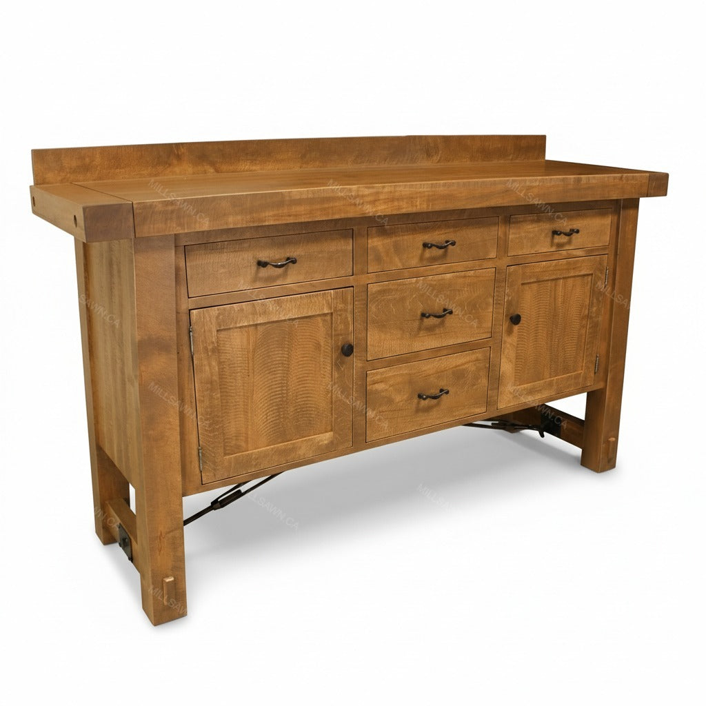 Benchmark Solid Wood Sideboard With Turnbuckle