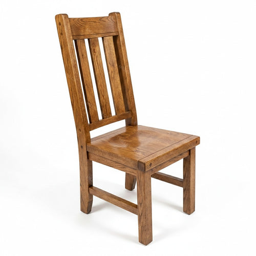 Benchmark Solid Wood Block Side Chair
