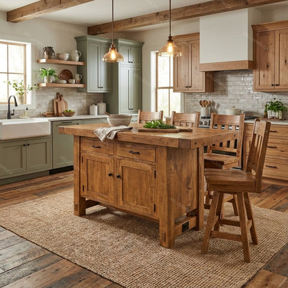 Benchmark Solid wood Island & Bar