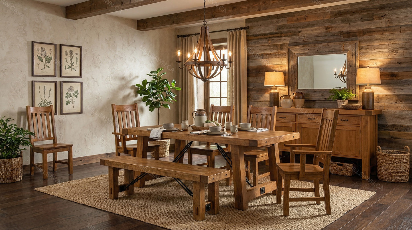 Benchmark Solid Wood Dining Table