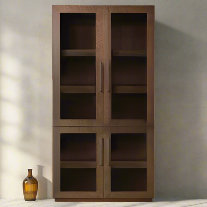 Bristol Wall Cabinet With 4 Glass Doors