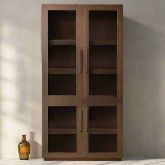 Bristol Wall Cabinet With 4 Glass Doors