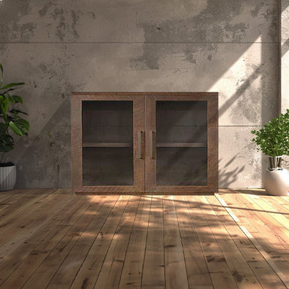 Bristol Solid Wood Sideboard - Glass Door