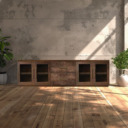 Bristol Sideboard With Drawers - Glass Door