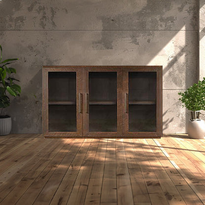 Bristol Solid Wood Sideboard - Glass Door