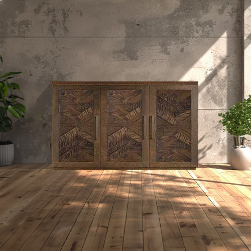 Bristol Sideboard - Herringbone Wood Door