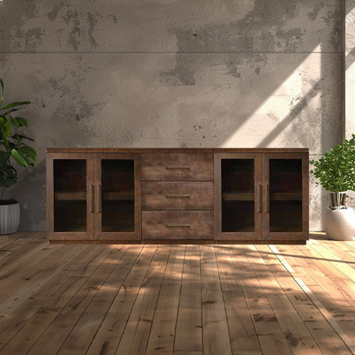 Bristol Sideboard With Drawers - Glass Door