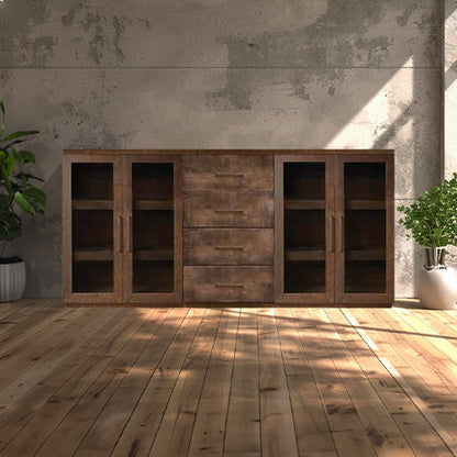 Bristol Sideboard With Drawers - Glass Door