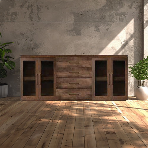 Bristol Sideboard With Drawers - Glass Door