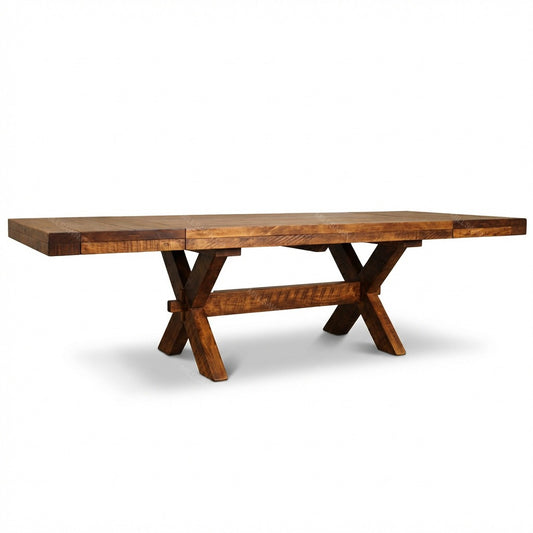 Buxton Solid Wood Dining Table With End Leaves