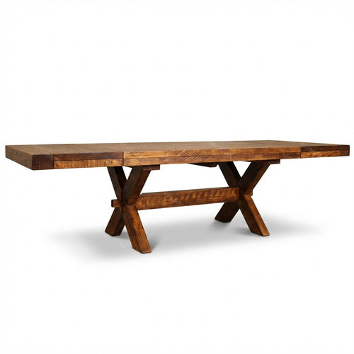 Buxton Solid Wood Dining Table With End Leaves