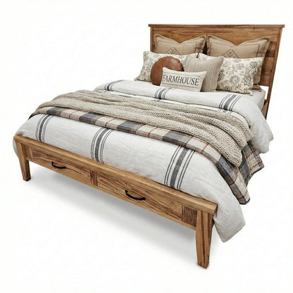 Cali Solid Wood Platform Bed
