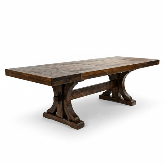 Carlisle Solid Wood Dining Table With End Leaves