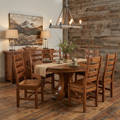 Carlisle Solid Wood Round Dining Table