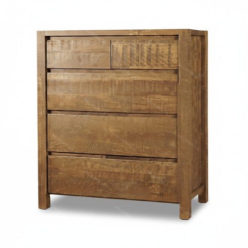 Commode en bois massif Meta Sequoia | Commode haute