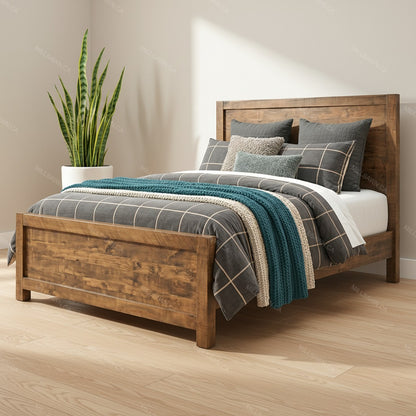 Lit en bois massif Meta Sequoia