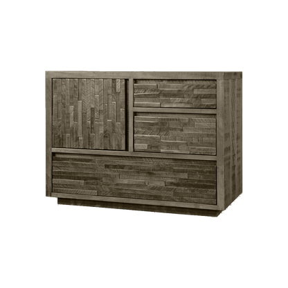 Ledge Rock 3 Drawer 1 Door Chest