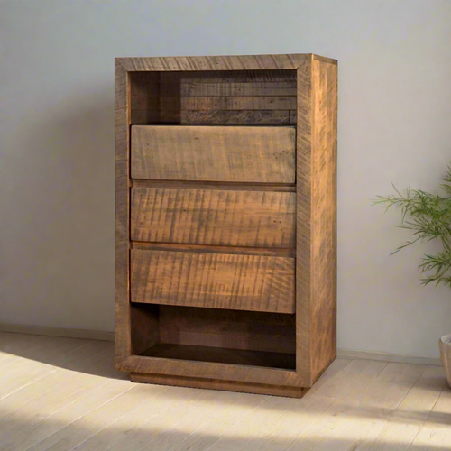 Greystone Chest with Open Shelves