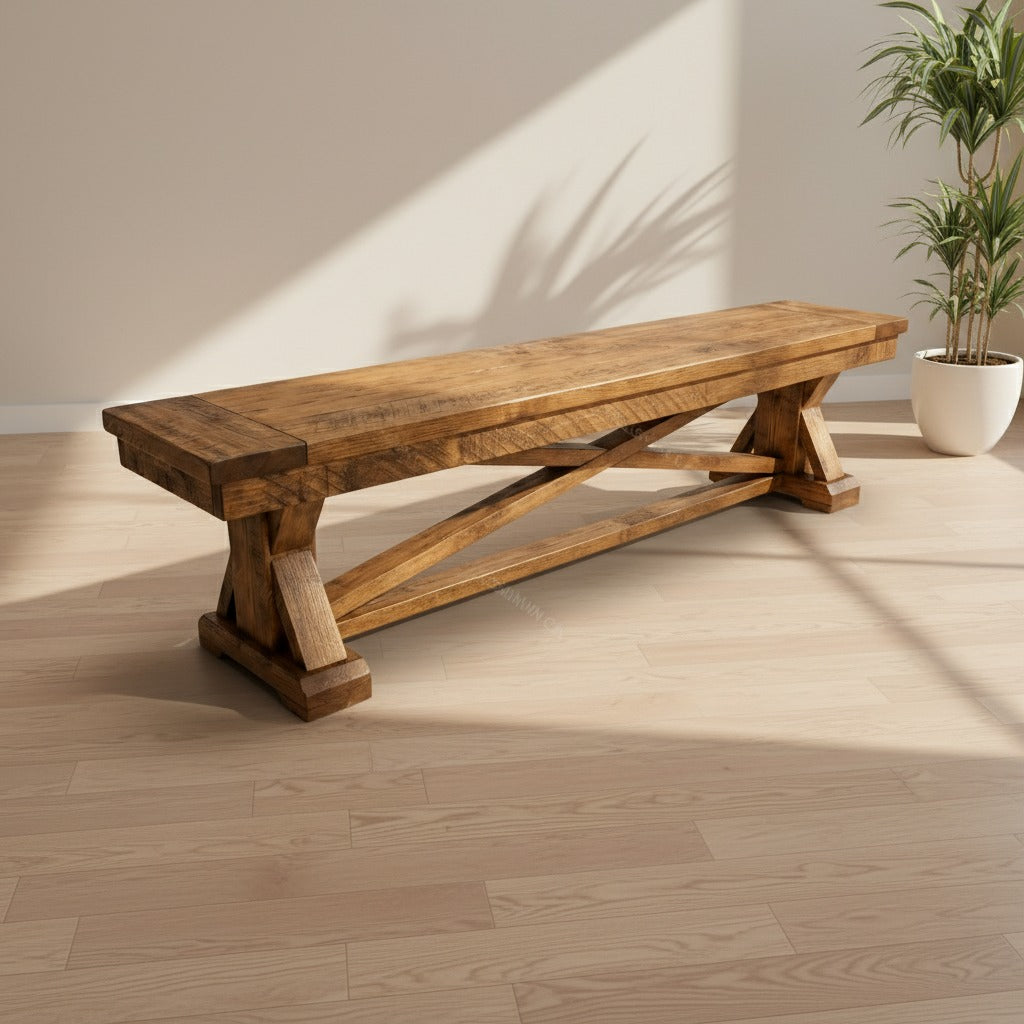 Cross Creek Solid Wood Bench