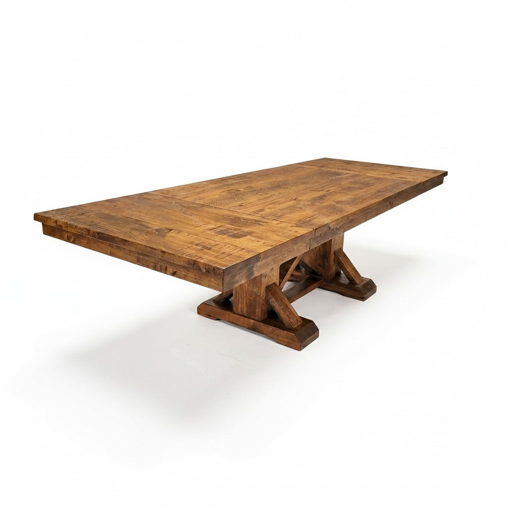 Cross Creek Wood Dining Table With End Leaves