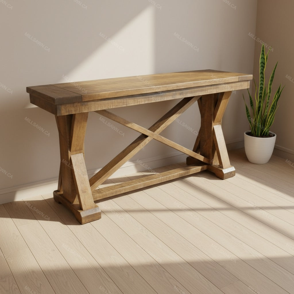 Table de canapé en bois massif Cross Creek