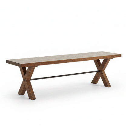 Crosswood Solid Wood Bench