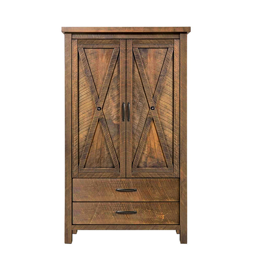 Crosswood Solid Wood Armoire
