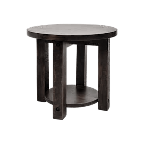 Alpine Solid Wood Round End Table