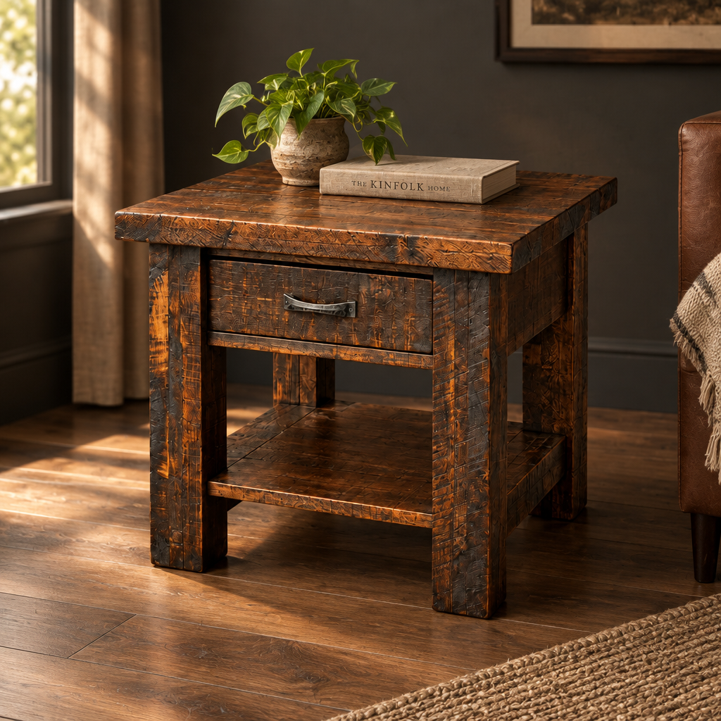 Ranch Solid Wood End Table