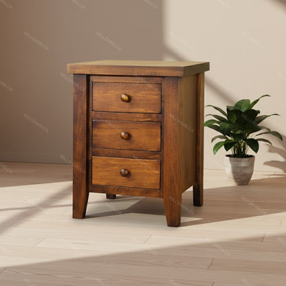 Farmhouse Solid Wood Nightstand